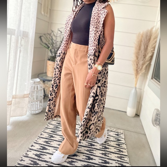 Leopard Print Long Vest XS - Picture 7 of 8